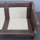Danish mid-century three-seat brown leather sofa, 1970s