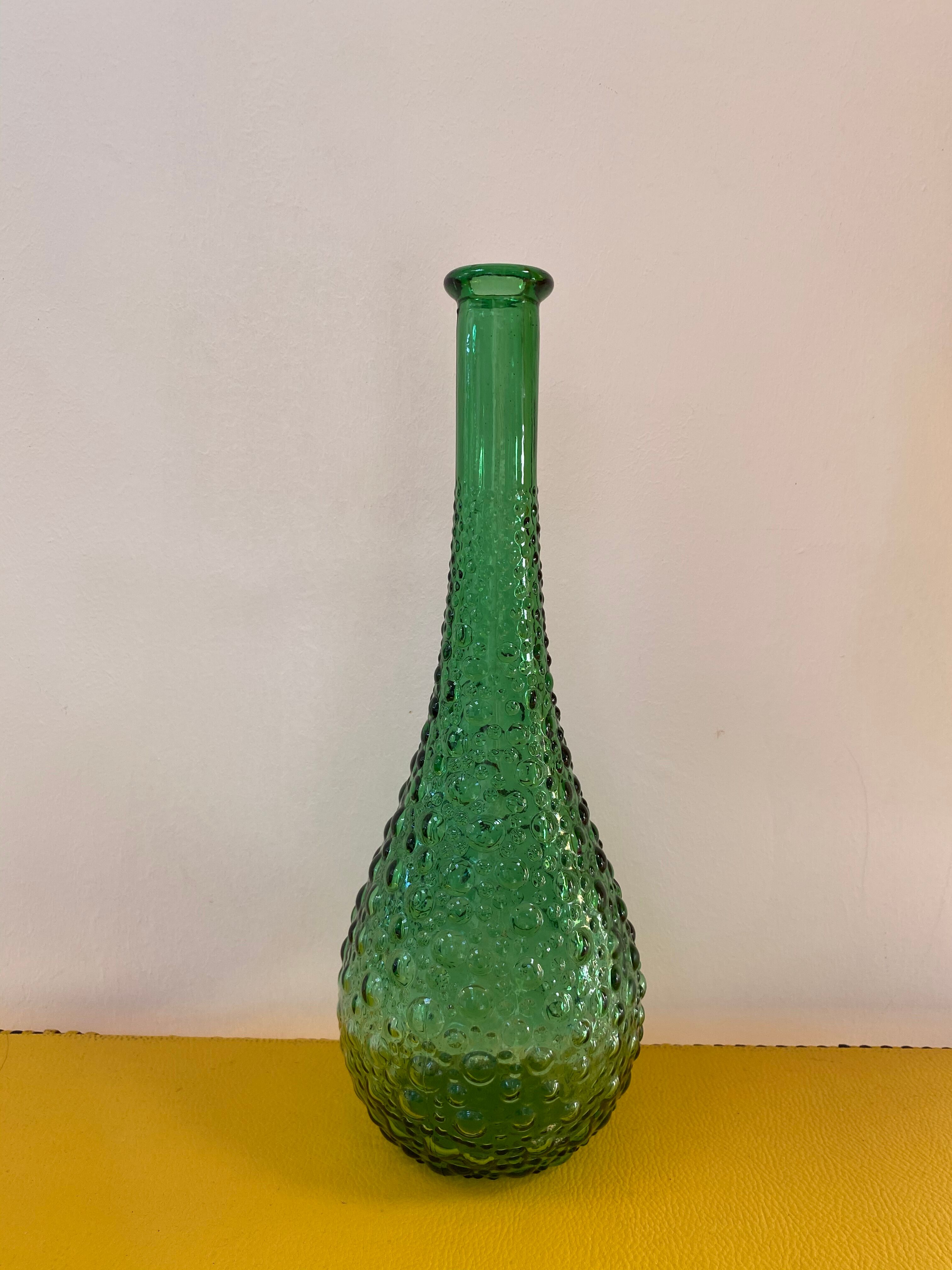 Empoli carafe with bubbled glass