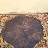 Brutalist chestnut coffee table