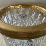 Vintage vase in chiseled Bohemian crystal from the 70s