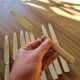 9 knives with bakelite handles, stainless steel, 1950
