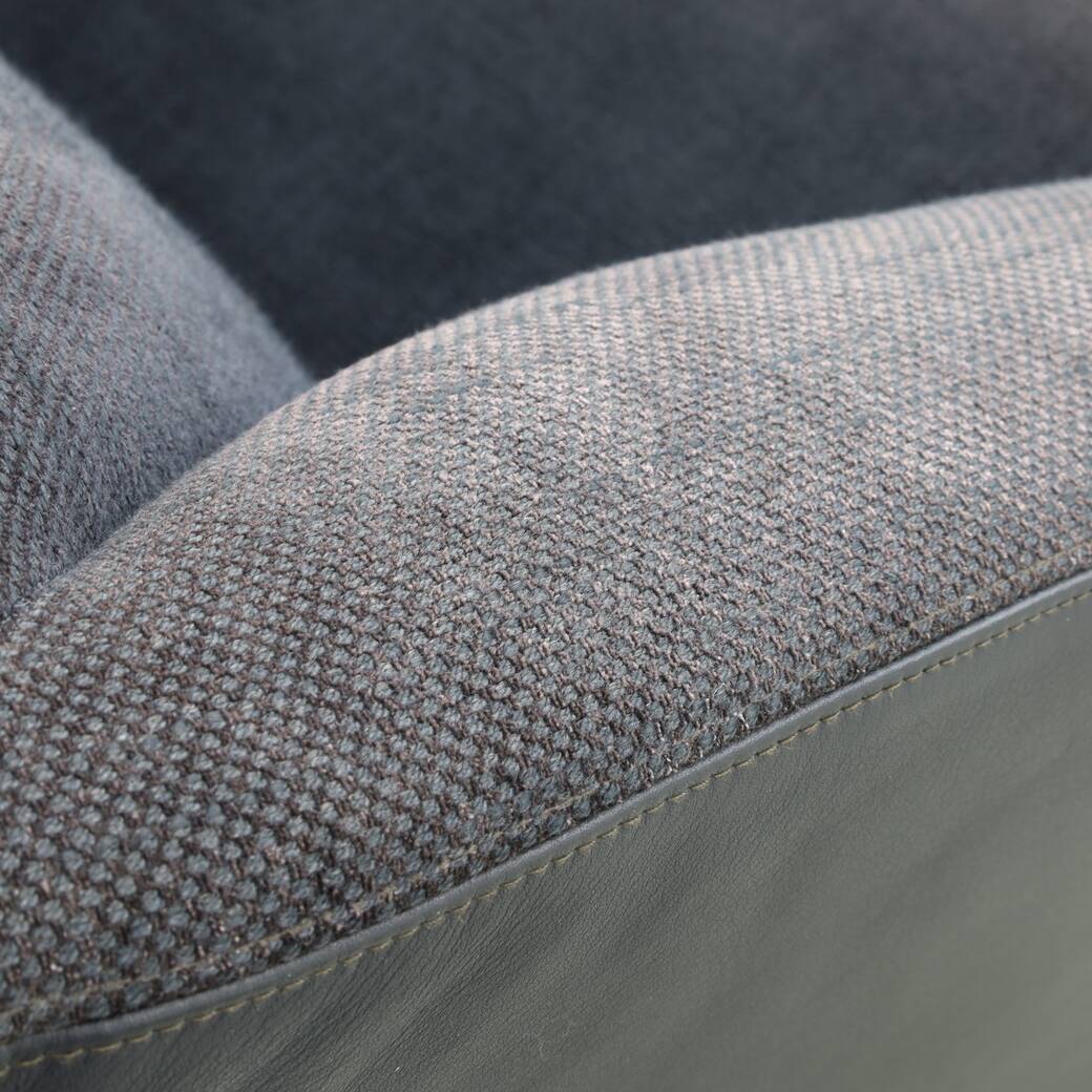 Postmodern Lounge Chair in Leather on wheels by COR
