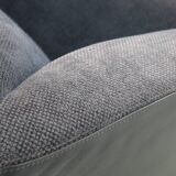 Postmodern Lounge Chair in Leather on wheels by COR