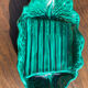 Vallauris dish in vintage asparagus green ceramic slip