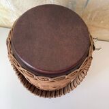 Wicker rattan ice bucket