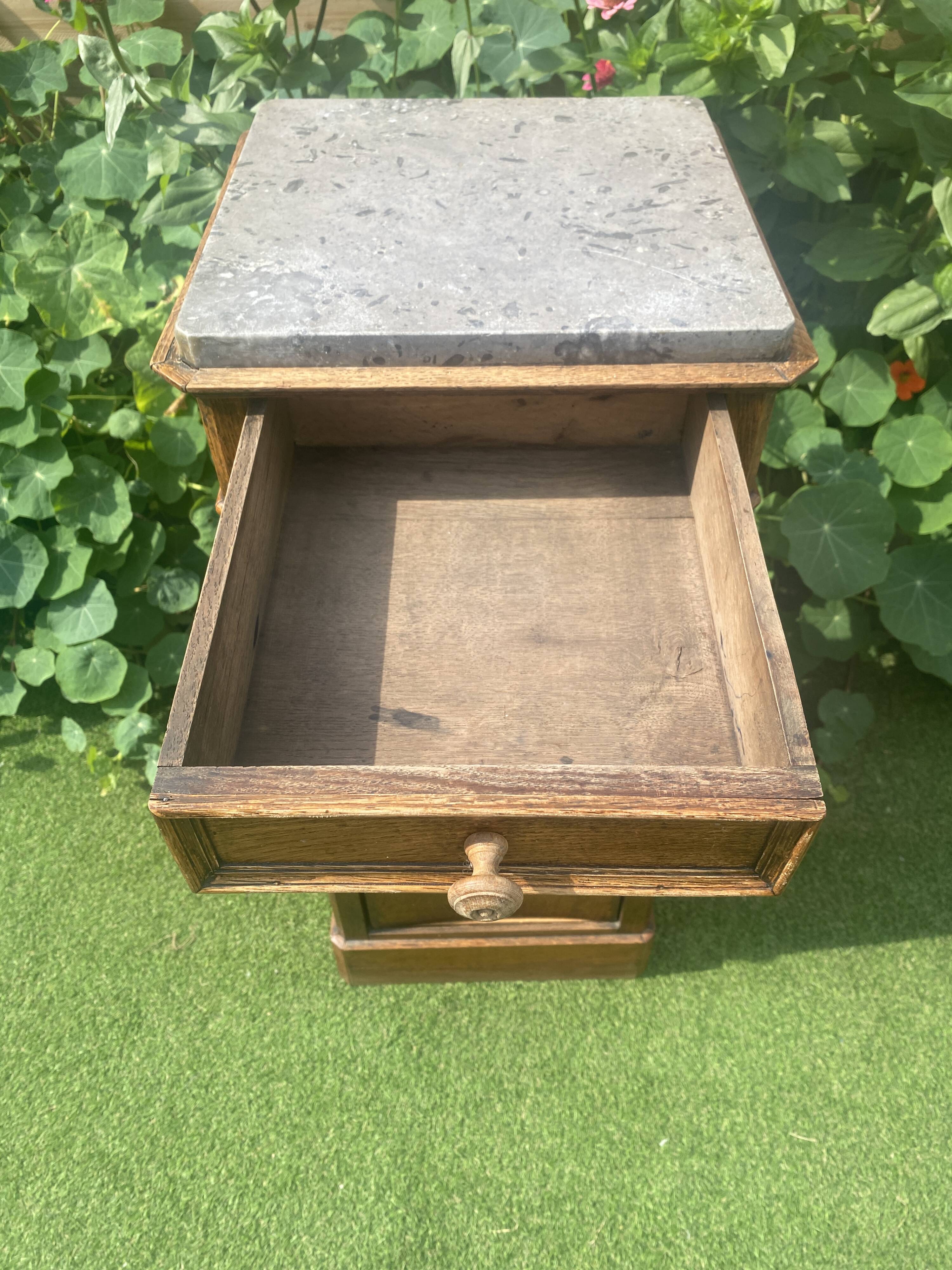 Antique bedside table, Louis Philippe style