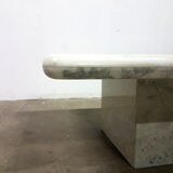 Carrara marble coffee table, Italy 1970s