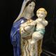 Vierge à l'enfant en faïence de quimper début xxème