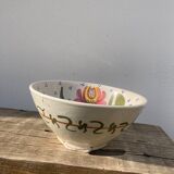 Ceramic salad bowl or decorative plate flower decoration