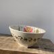 Ceramic salad bowl or decorative plate flower decoration
