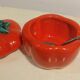 Mustard pot in earthenware