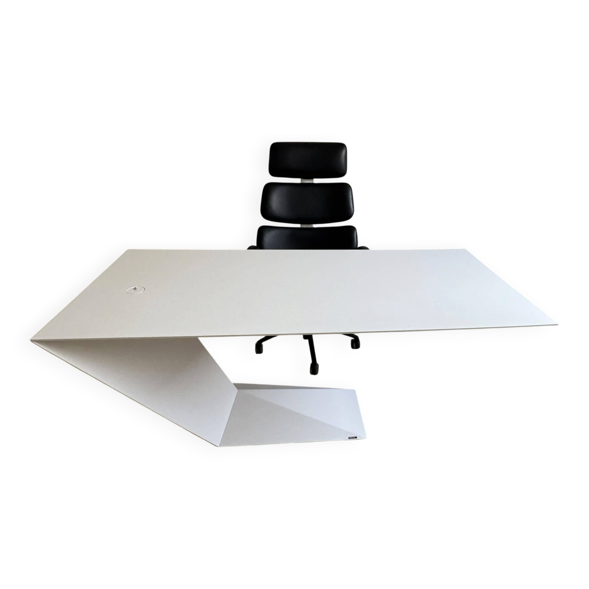 White lacquered desk model Furtif by Daniel Rode for Roche Bobois