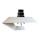 White lacquered desk model Furtif by Daniel Rode for Roche Bobois