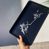 Chinese black rectangular tray