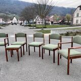 Scandinavian chair series armchair ottoman chair in rosewood