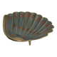 Shell cup in enameled brass