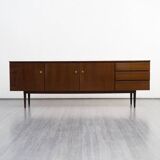 Vintage enfilade, dark walnut, restored, 220cm