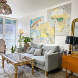 Vintage school map of the British Isles, mid-1982