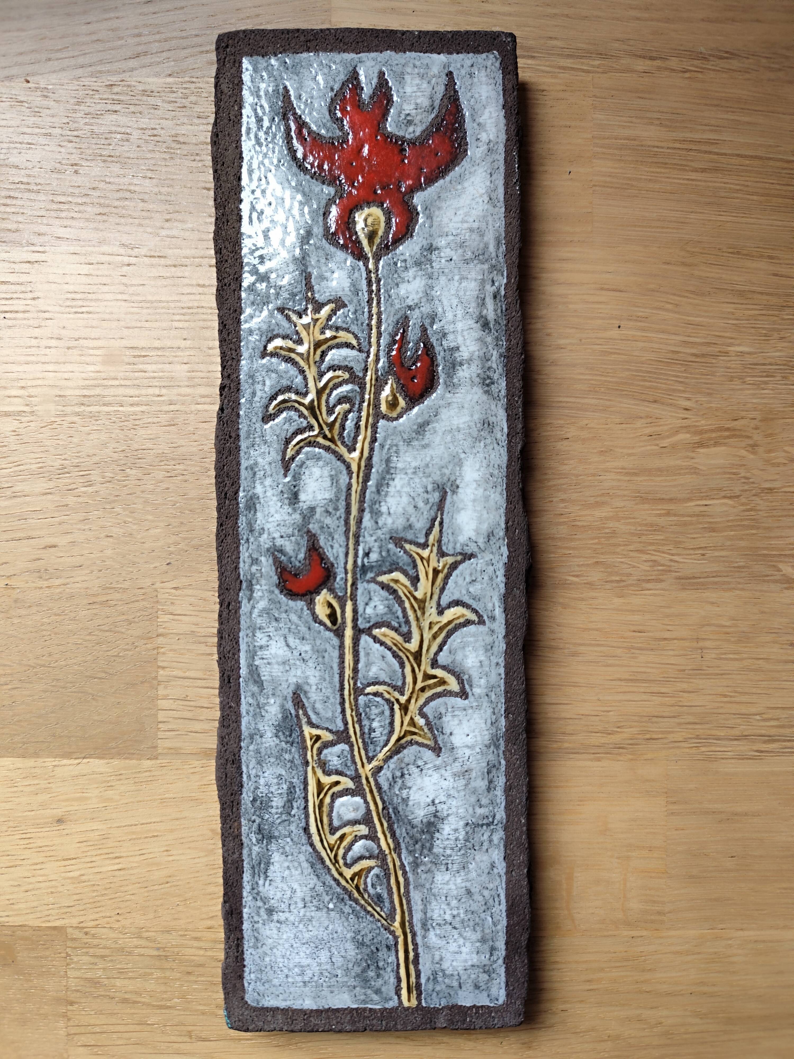 Enamelled plaque Jean Jaffeux