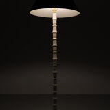 White Marble floor lamp Regency Italy 1970s