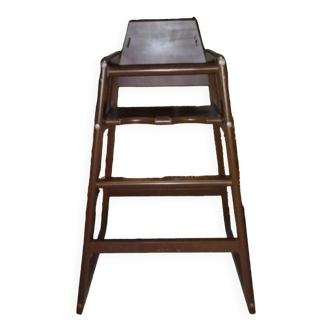 Children's wooden high chair