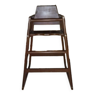 Chaise haute pour enfants en bois