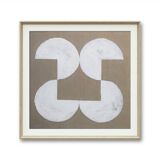 Jute geometric painting 30 x 30 cm