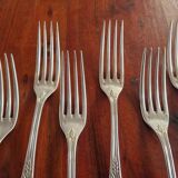 Christofle, Paris: Set of 12 Empire style table forks