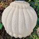 Molded glass hanging globe