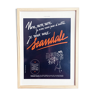 Poster 1930s original advertising print - bas scandale -30x40cm-with frame '63