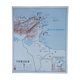 Old poster-school map Rossignol year 50 Tunisia, Algeria