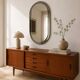Italian Veca mirror in smoked glass, 1970s