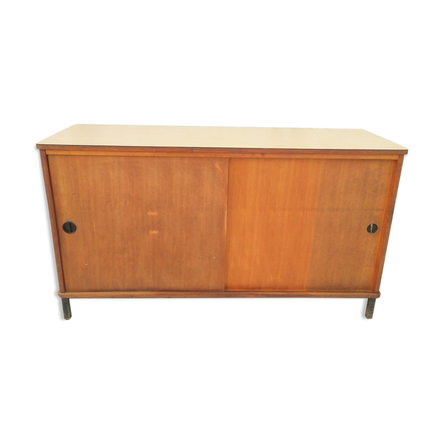 Vintage oak veneer line buffet (2)