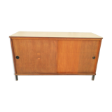 Vintage oak veneer line buffet (2)
