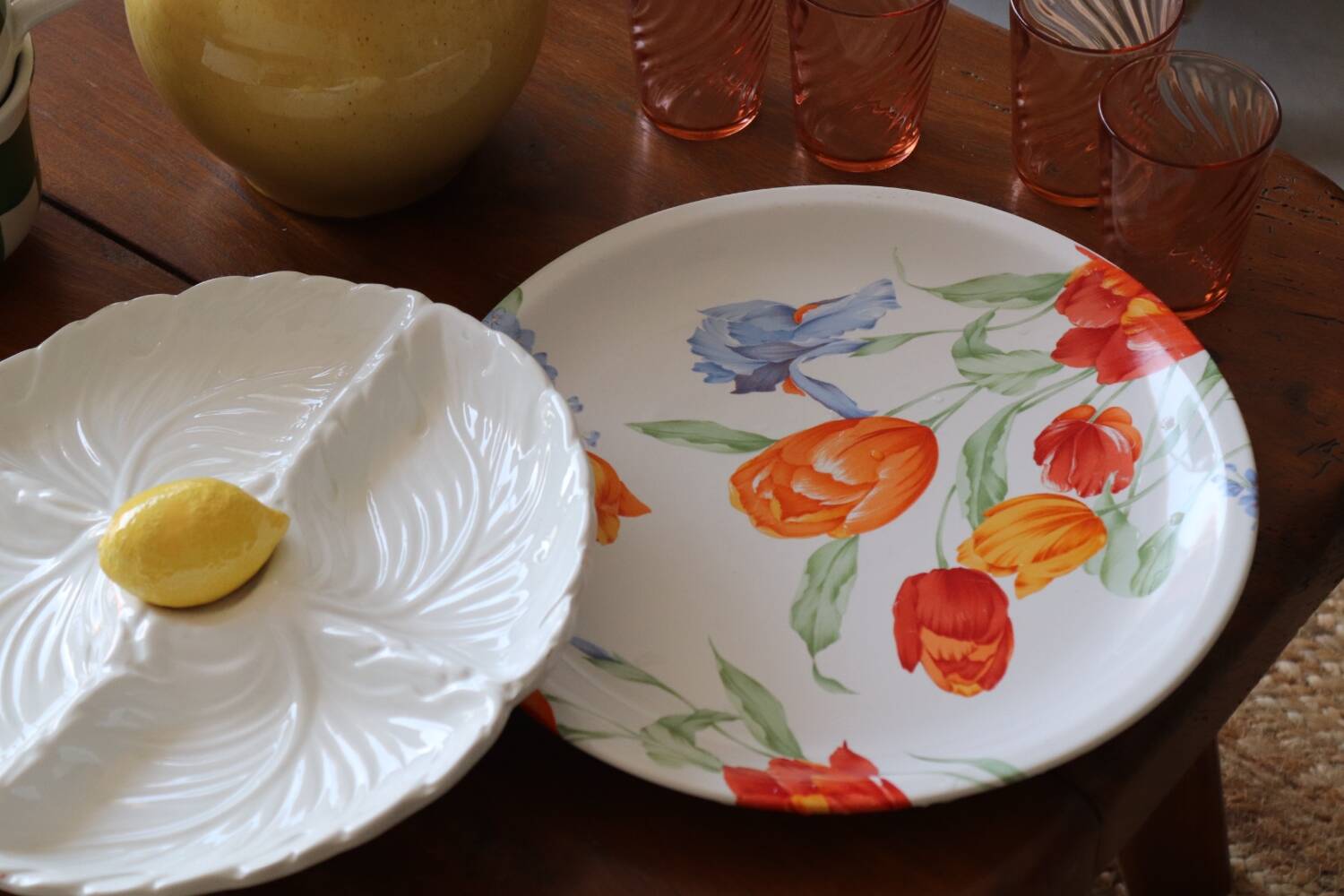 Italian ceramic lemon aperitif dish