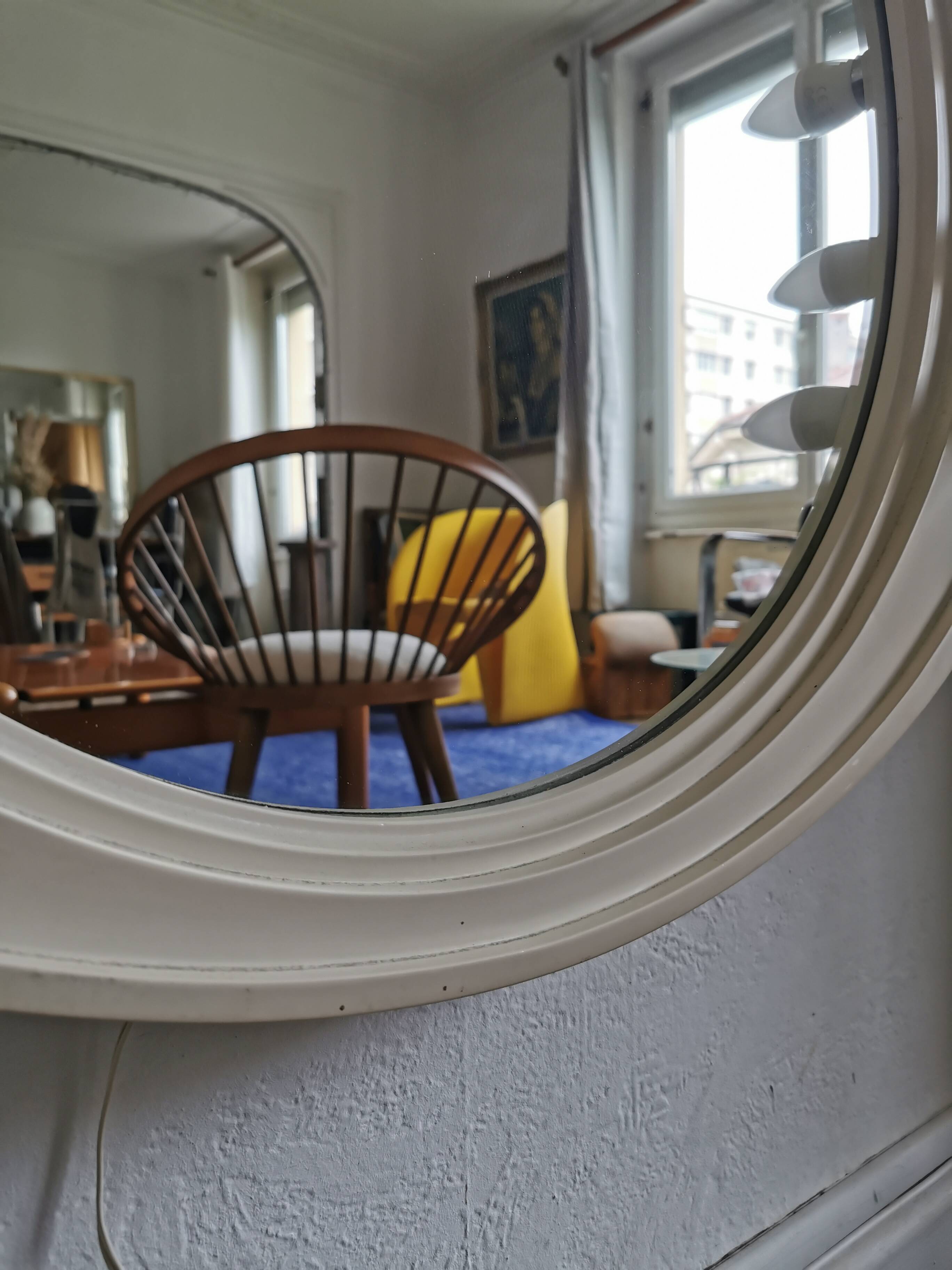 Miroir vintage rétro éclairé