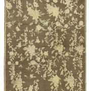 1950s hand-knotted rustic turkish beige carpet 125 cm x 244 cm