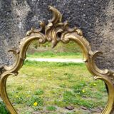 Baroque mirror in gilded wood 87x54cm