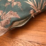 Blue "Indian" square cushion