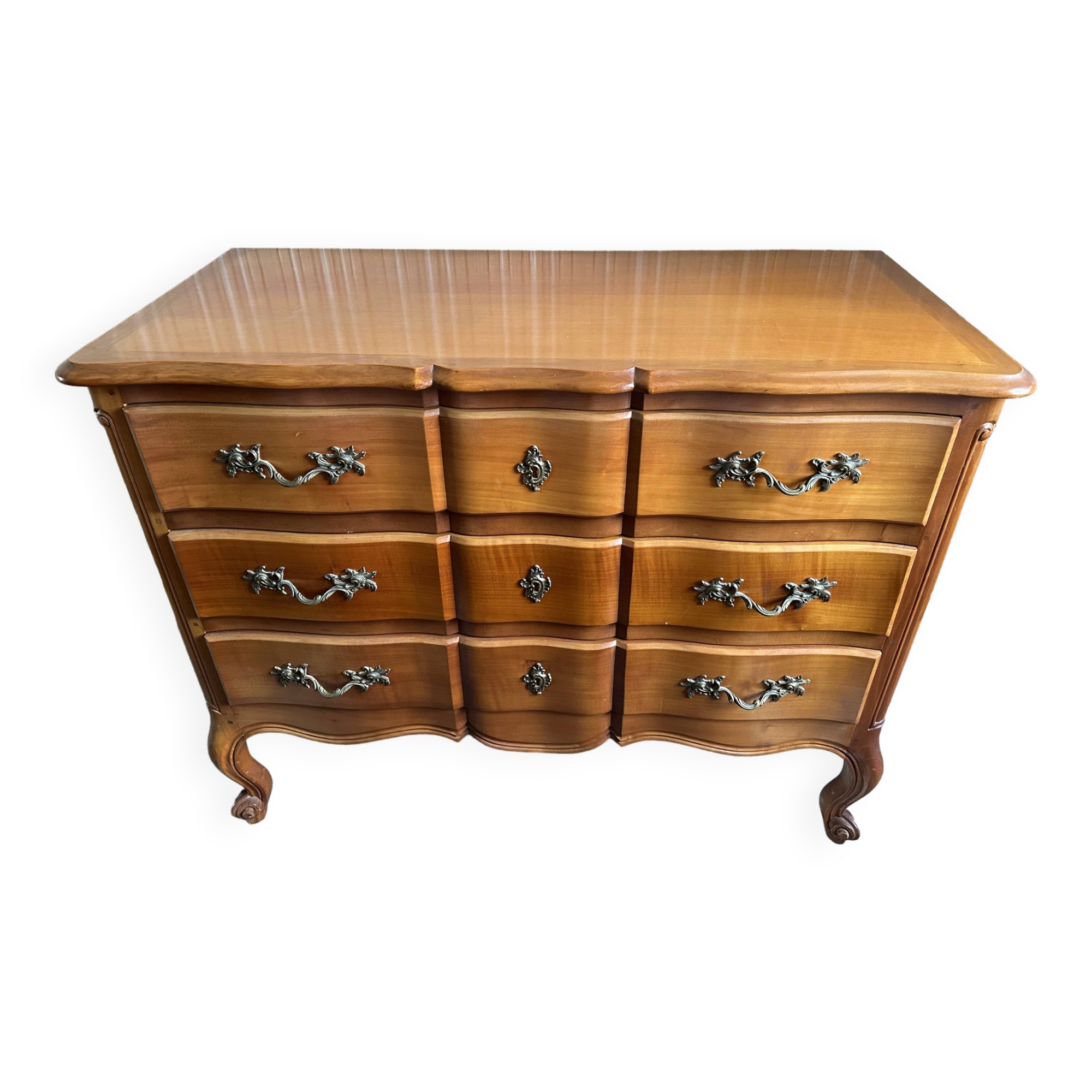 Louis XV style mid-century chest of drawers