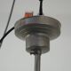 Vintage Art Deco style milk glass and brass ceiling light