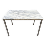 1970s chrome marble dining table