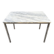 Table à manger marbre chrome années 70