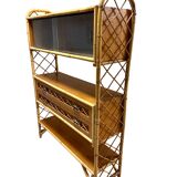 Vintage rattan shelf