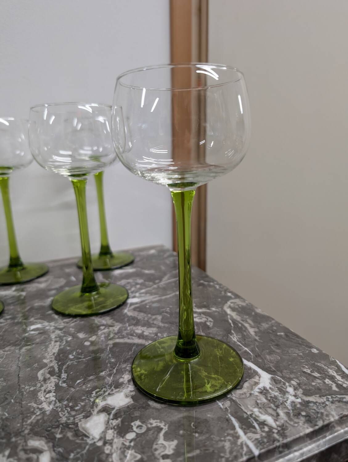 12 Alsatian crystal glasses