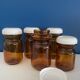 Lot de 5 bocaux / bocal / pot verre vintage
