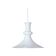 White Mouth Blown Opaline Glass Pendant for Holmegaard, Denmark, 1980s