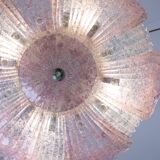 Fascinating Vintage Murano Glass Ceiling lamp Pink