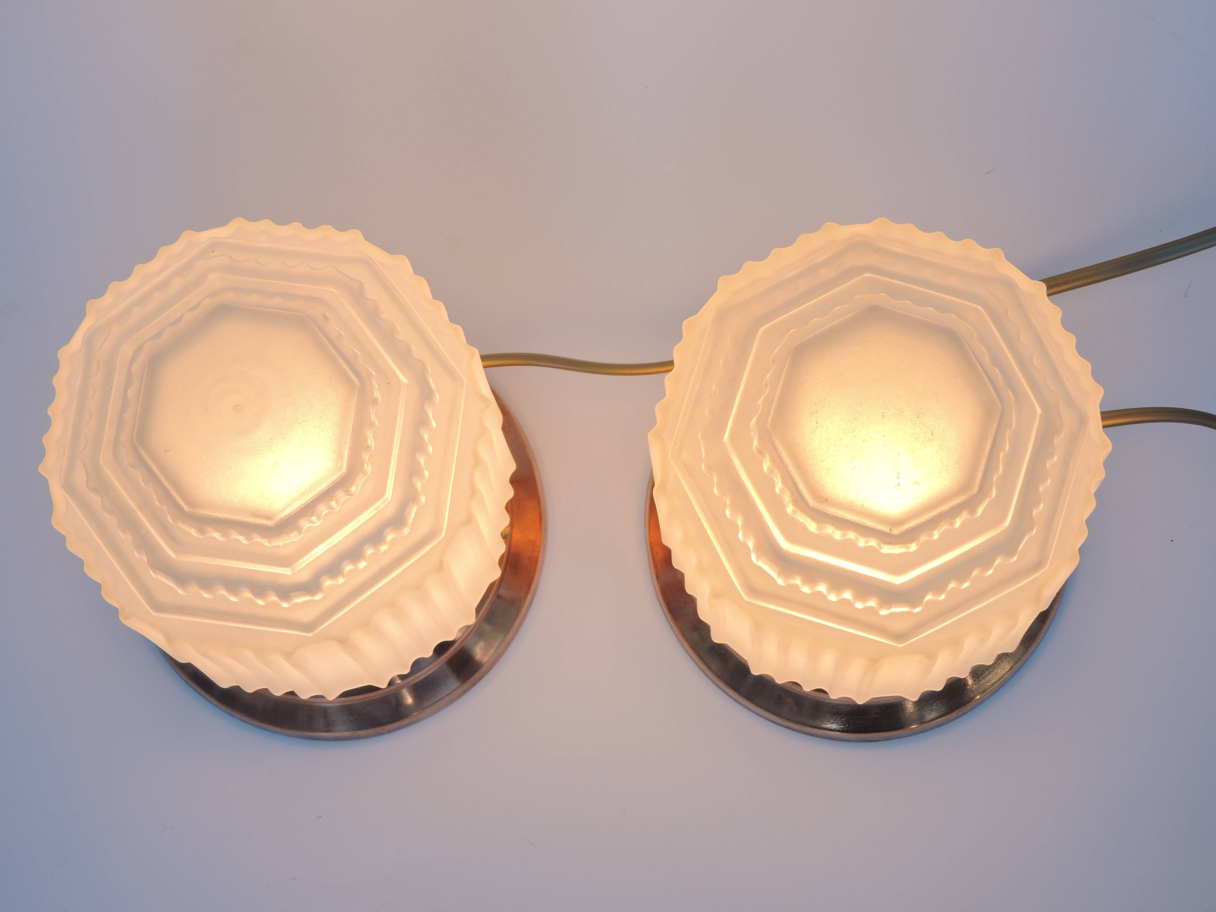 Pair of lamp building modernist art deco skyscraper skyscraper 1930 sign p d'avesn france