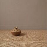 Vintage flower spike vase in stoneware ceramic handmade object handmade pottery Vallauris